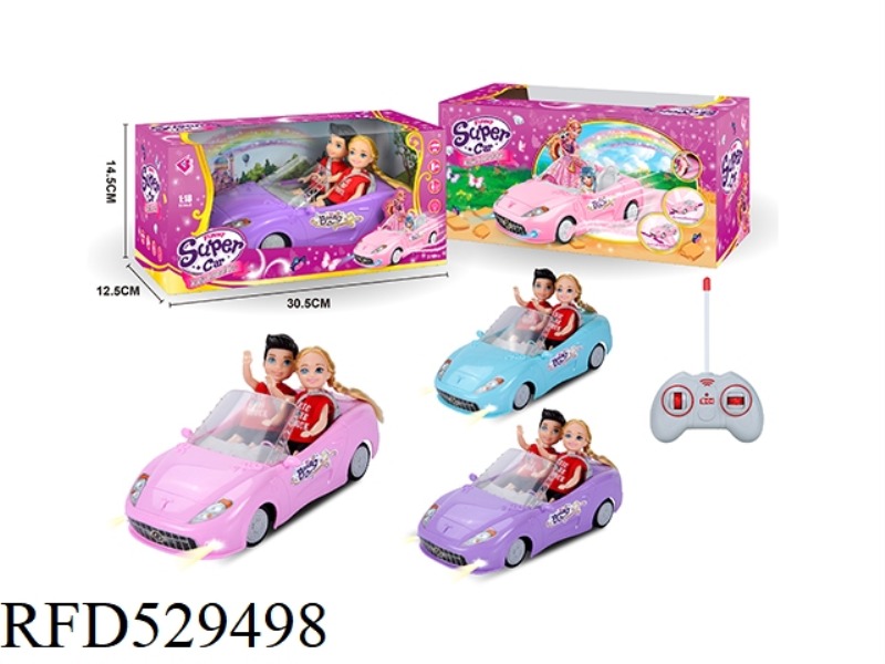 1.18 FOUR-CHANNEL BARBIE REMOTE CONTROL CAR