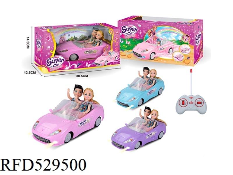 1.18 FOUR-CHANNEL BARBIE REMOTE CONTROL CAR