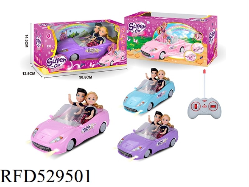 1.18 FOUR-CHANNEL BARBIE REMOTE CONTROL CAR