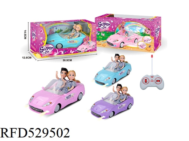 1.18 FOUR-CHANNEL BARBIE REMOTE CONTROL CAR