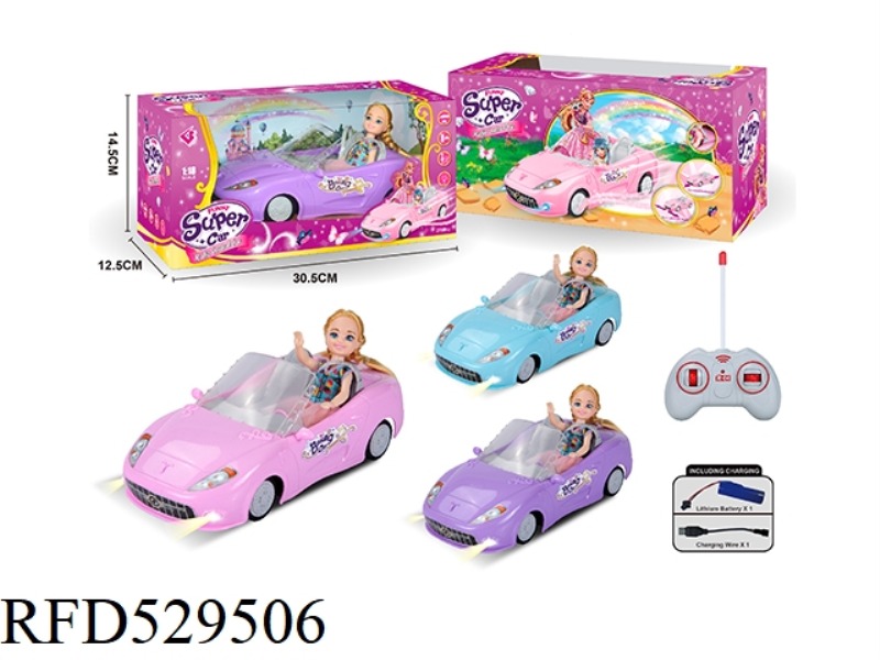 1.18 FOUR-CHANNEL BARBIE REMOTE CONTROL CAR