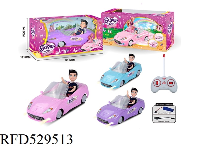 1.18 FOUR-CHANNEL BARBIE REMOTE CONTROL CAR