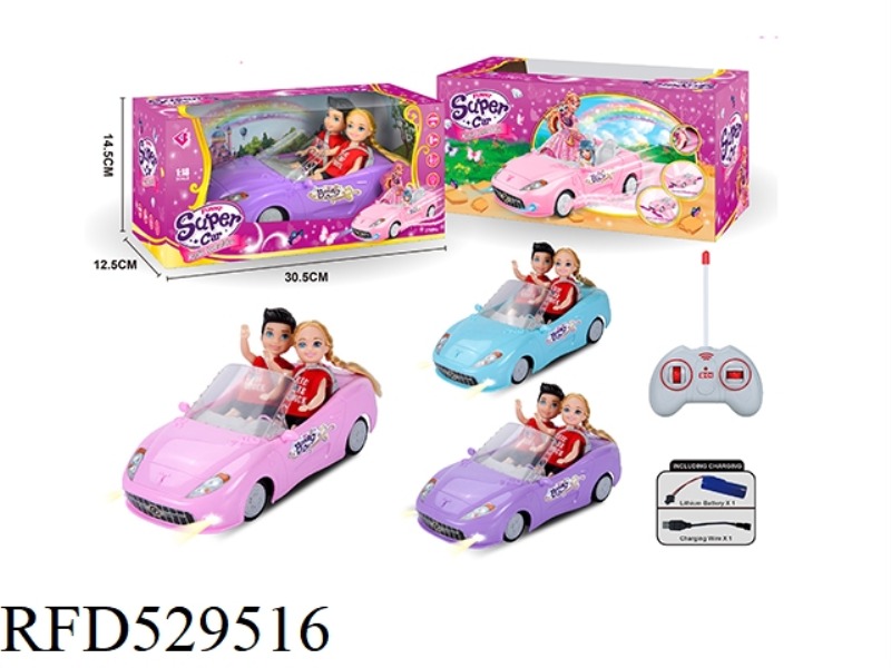 1.18 FOUR-CHANNEL BARBIE REMOTE CONTROL CAR