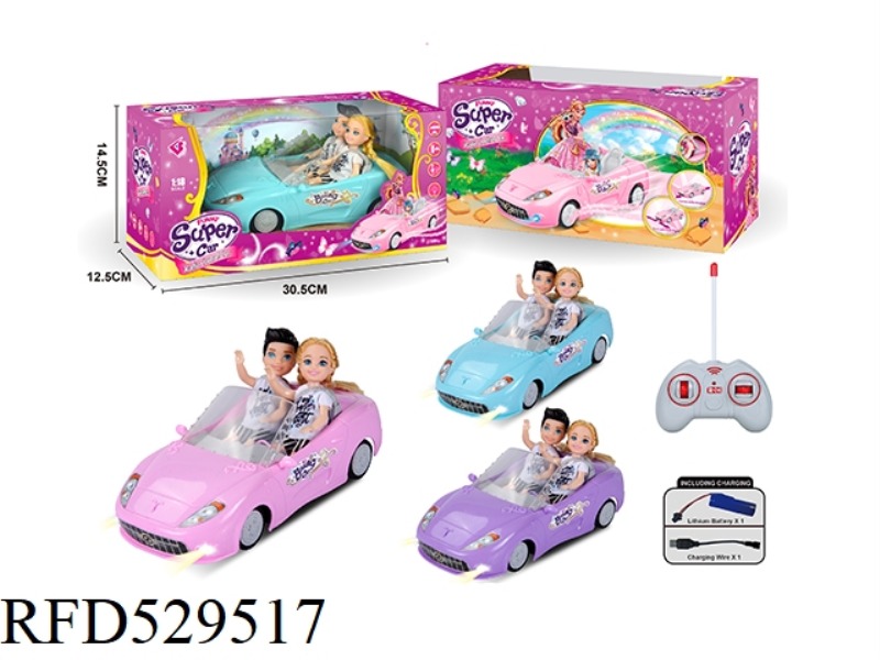 1.18 FOUR-CHANNEL BARBIE REMOTE CONTROL CAR