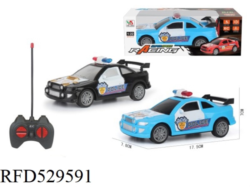 1:22 SUBARU FOUR-WAY REMOTE CONTROL POLICE CAR