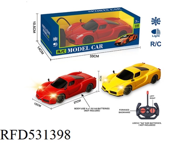27MHZ 1:14 FOUR-PASS BAND HEADLIGHTS SIMULATION REMOTE CONTROL CAR FERRARI (ENZO)