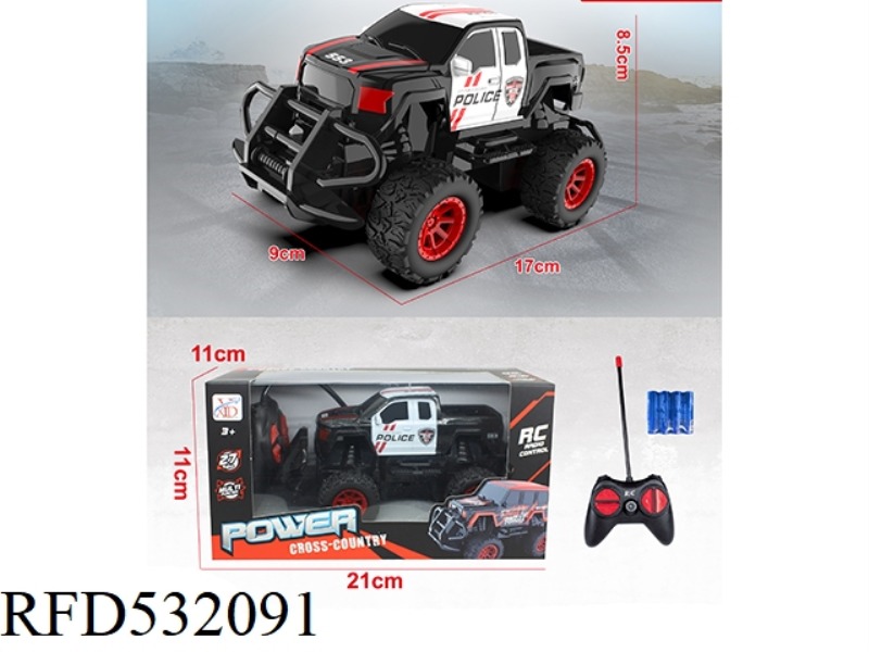 FOUR-CHANNEL REMOTE CONTROL FORD POLICE SUV