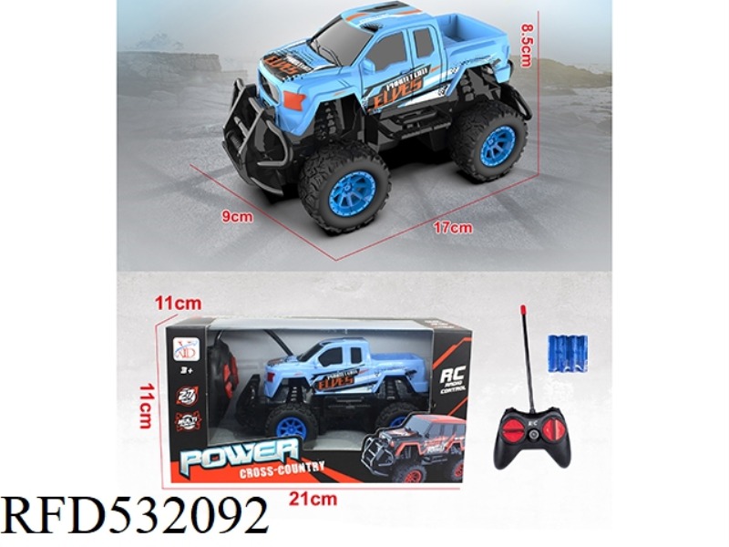 FOUR-CHANNEL REMOTE CONTROL FORD RACING SUVS