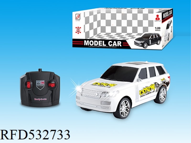 1:20 FOUR-WAY SIMULATION REMOTE CONTROL VEHICLE (COLOR STANDARD) DOES NOT INCLUDE ELECTRICITY.