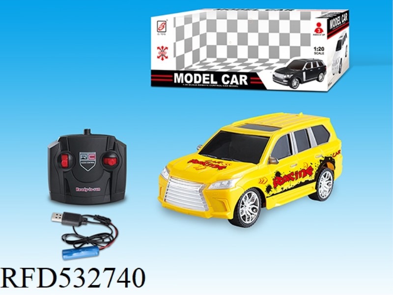1:20LX570 FOUR-WAY REMOTE CONTROL VEHICLE (COLOR STANDARD) INCLUDES ELECTRICITY.