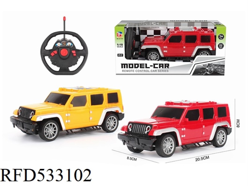 1:18 FOUR-CHANNEL REMOTE CONTROL CAR WRANGLER STEERING WHEEL (NOT INCLUDE)