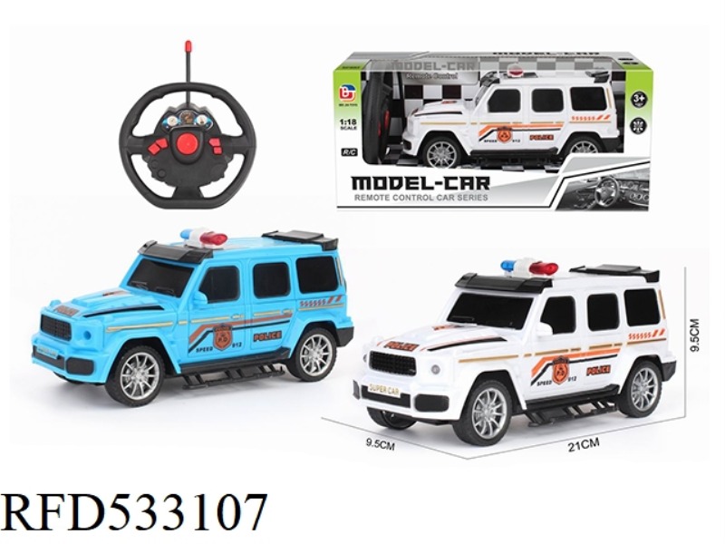 1:18 FOUR-CHANNEL REMOTE CONTROL CAR MERCEDES POLICE CAR STEERING WHEEL (NOT INCLUDE)