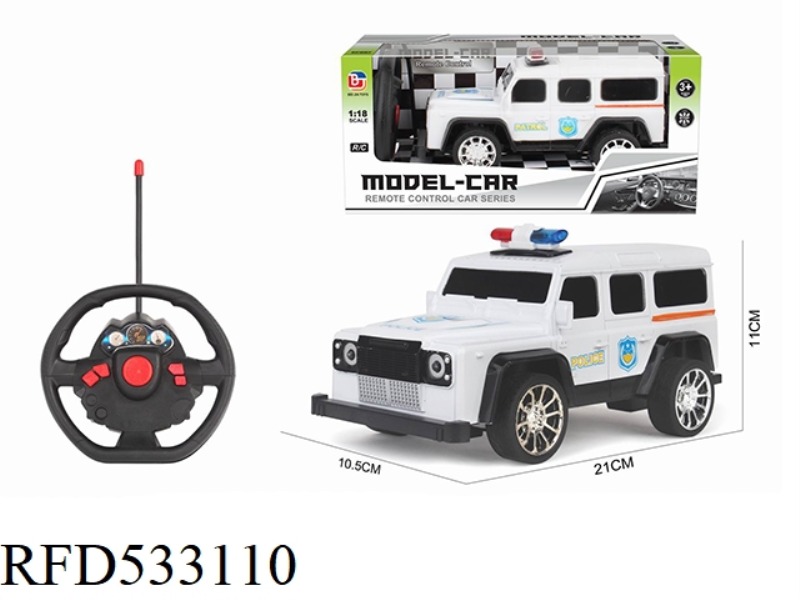 1:18 FOUR-CHANNEL REMOTE CONTROL CAR LAND ROVER POLICE STEERING WHEEL (NOT INCLUDE)