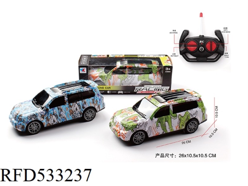TOYOTA BADO 1:16 FOUR TONG LARGE OFF-ROAD SIMULATION GRAFFITI CAR NO LIGHTS (NO ELECTRICITY INCLUDED