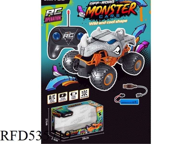 1:20 RHINO BIGFOOT REMOTE CONTROL CAR (ELECTRIC INCLUDED)