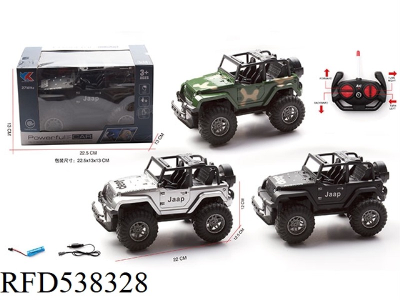 1:18 FOUR-CHANNEL JEEP SIMULATION REMOTE CONTROL CAR WITH FRONT LIGHT