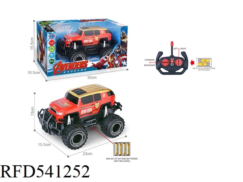 27MHZ 1:16 FOUR-PASS HEADLIGHTS OFF-ROAD REMOTE CONTROL VEHICLE (IRON MAN COOL LUTZER) DOES NOT INCL