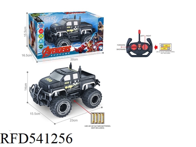 27MHZ 1:16 FOUR-PASS HEADLIGHTS OFF-ROAD REMOTE CONTROL VEHICLE (BATMAN PICKUP) DOES NOT INCLUDE ELE
