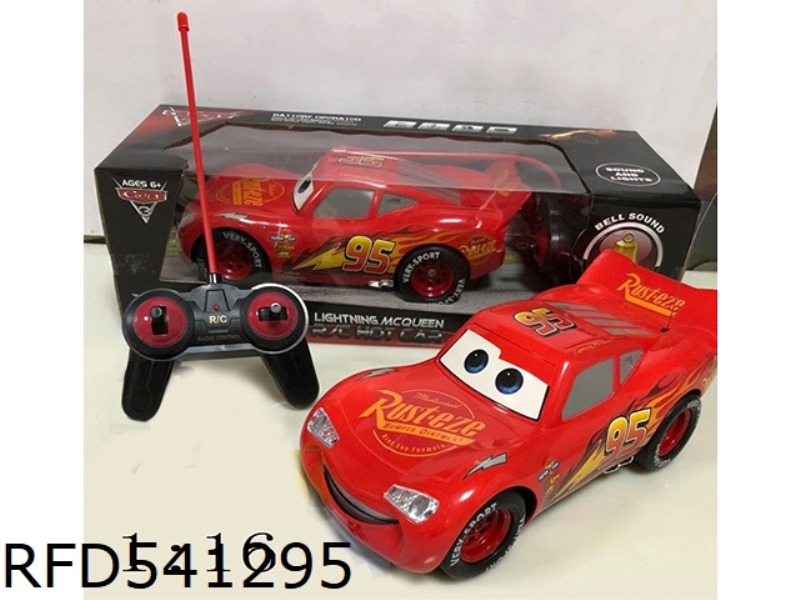 1:16 CAR MOTOR 3 MCQUEEN FOUR-WAY REMOTE CONTROL CAR WITH BELL NO ELECTRIC