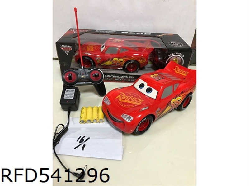 1:16 CAR MOTOR 3 MCQUEEN WITH BELL FOUR-WAY REMOTE CONTROL CAR INCLUDING ELECTRICITY