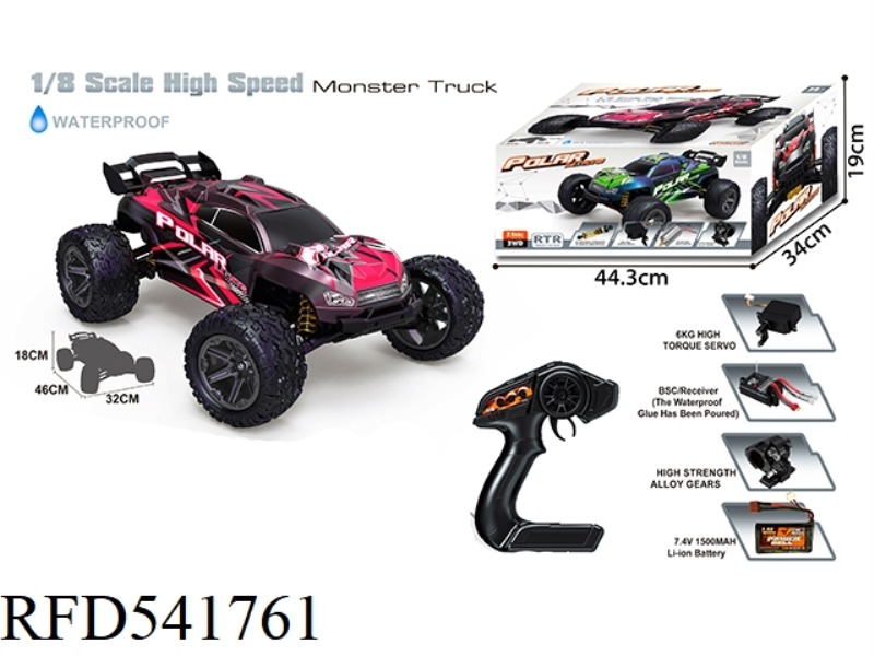 1:8 FULL SCALE HIGH SPEED BIGFOOT (TAIL WING) PINK
