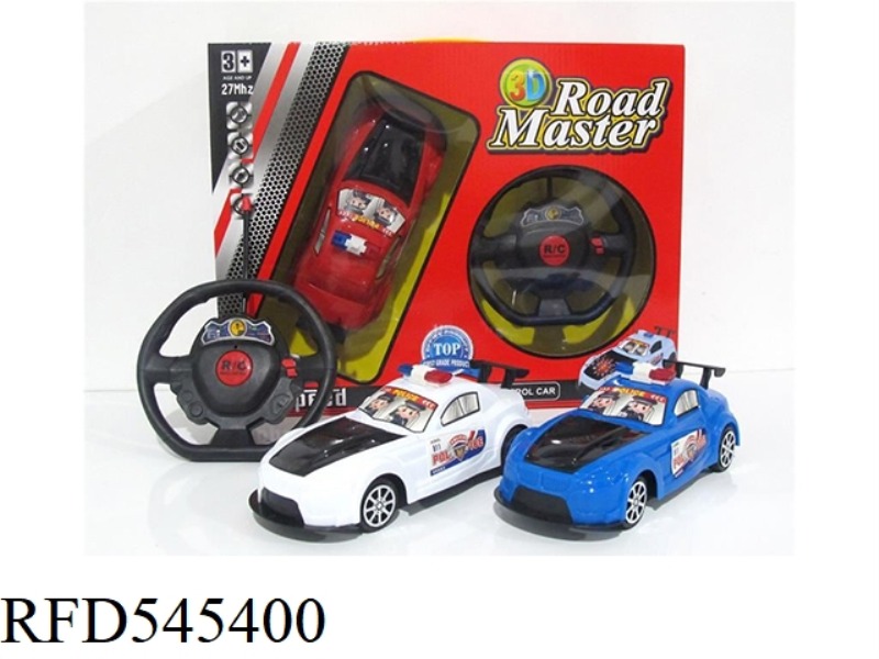 3D LIGHTING 1:18 2-WAY REMOTE CONTROL POLICE CAR