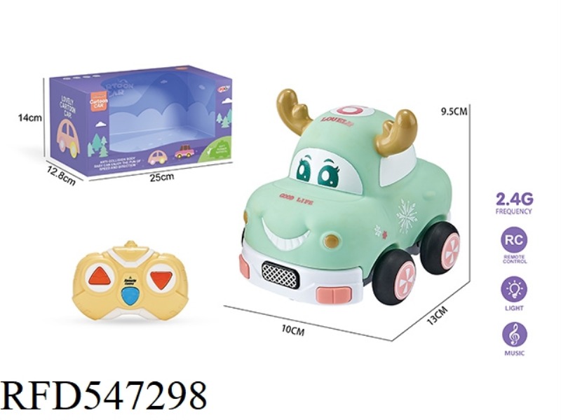 2.4G THREE-CHANNEL  REMOTE CONTROL VINYL DEER CAR (WITH LIGHTS AND MUSIC)