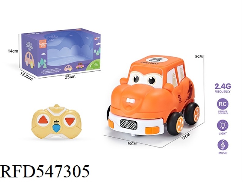 2.4G THREE-CHANNEL  REMOTE CONTROL VINYL Q JEEP (WITH LIGHTS AND MUSIC)