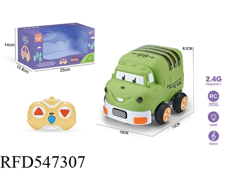 2.4G THREE-CHANNEL  REMOTE CONTROL VINYL SANITATION TRUCK (WITH LIGHTS AND MUSIC)