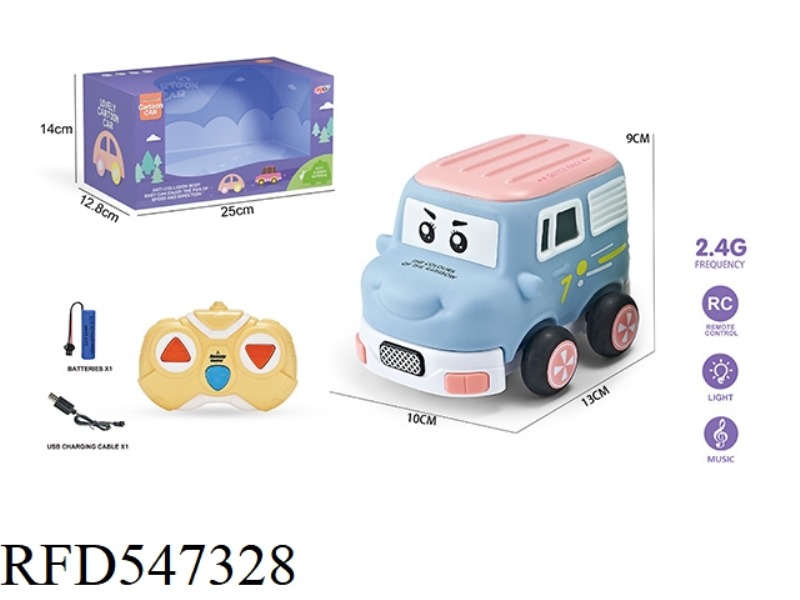 2.4G THREE-CHANNEL  REMOTE CONTROL VINYL VAN (WITH LIGHTS AND MUSIC) INCLUDES ELECTRICITY