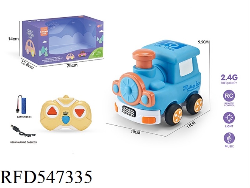 2.4G THREE-CHANNEL  REMOTE CONTROL VINYL Q TRAIN (WITH LIGHTS AND MUSIC) INCLUDES ELECTRICITY
