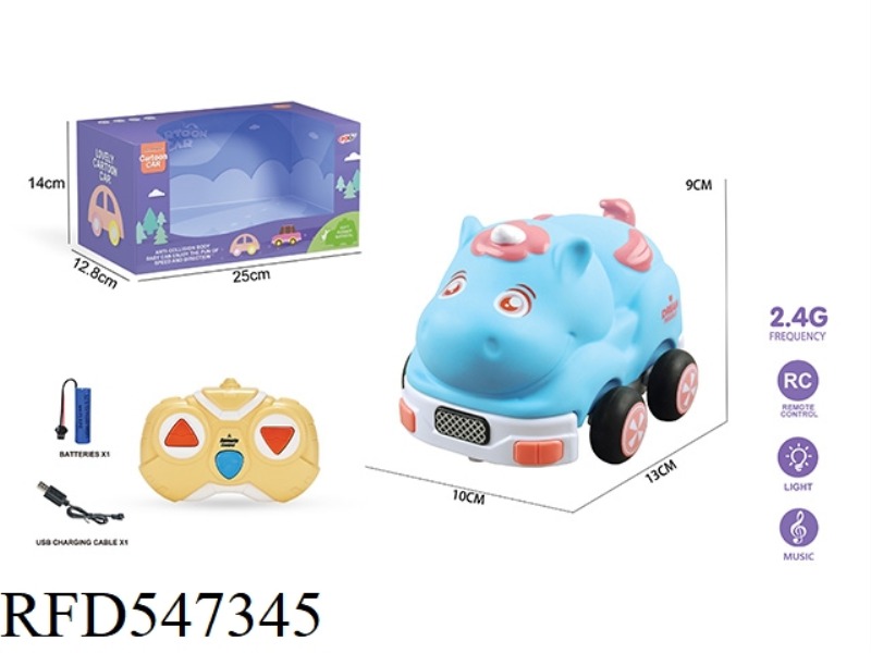 2.4G THREE-CHANNEL  REMOTE CONTROL VINYL UNICORN (WITH LIGHTS AND MUSIC) INCLUDES ELECTRICITY