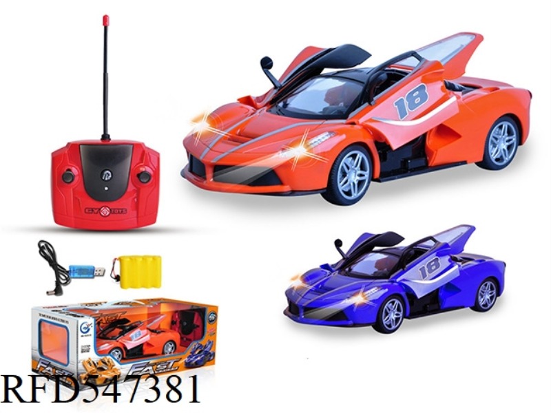 FIVE-WAY 1:16 THREE-DOOR FERRARI RACING VERSION