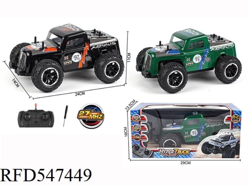 1:18 CLASSIC CAR FOUR 27M REMOTE CONTROL CAR
