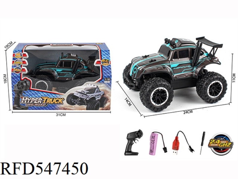 1:18 BEETLE FOUR-WAY 2.4G REMOTE CONTROL CAR