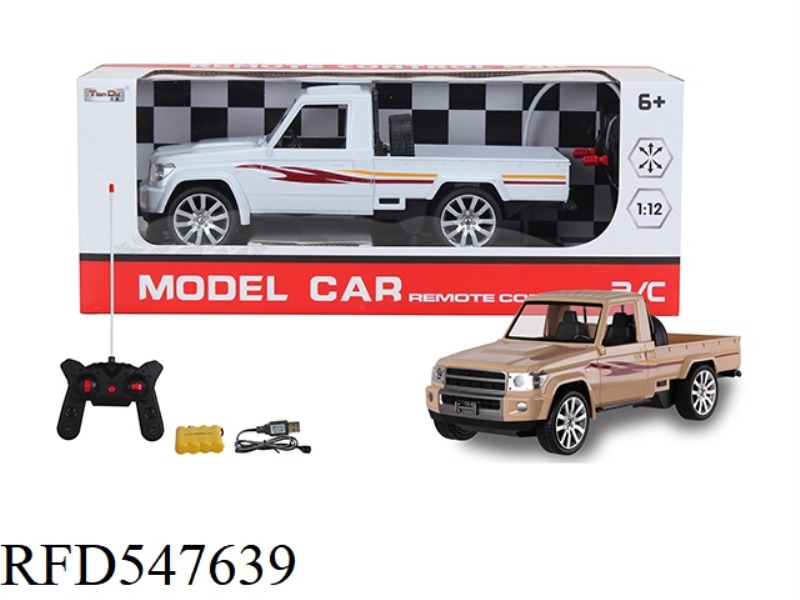 1:12 FOUR-CHANNEL SIMULATION PICKUP REMOTE CONTROL CAR WITH LIGHTS WITH ORDINARY REMOTE CONTROL WITH