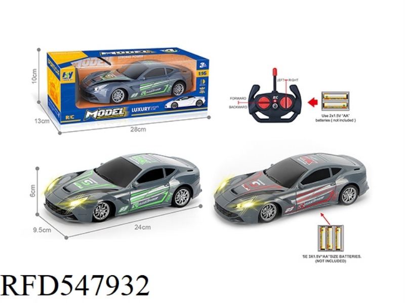 27MHZ 1:16 FOUR-PASS BAND HEADLIGHTS F12 REMOTE CONTROL RACING CAR (NOT INCLUDE）
