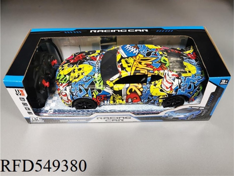 1:16 BUMBLEBEE GRAFFITI FOUR-WAY REMOTE CONTROL CAR WITH ELECTRICITY