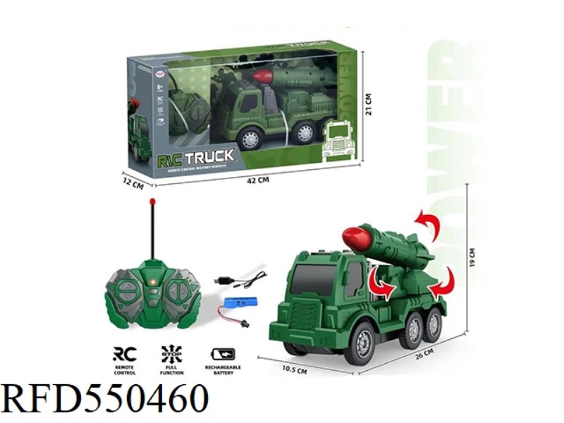 1:20 FOUR-CHANNEL REMOTE CONTROL MILITARY VEHICLE
