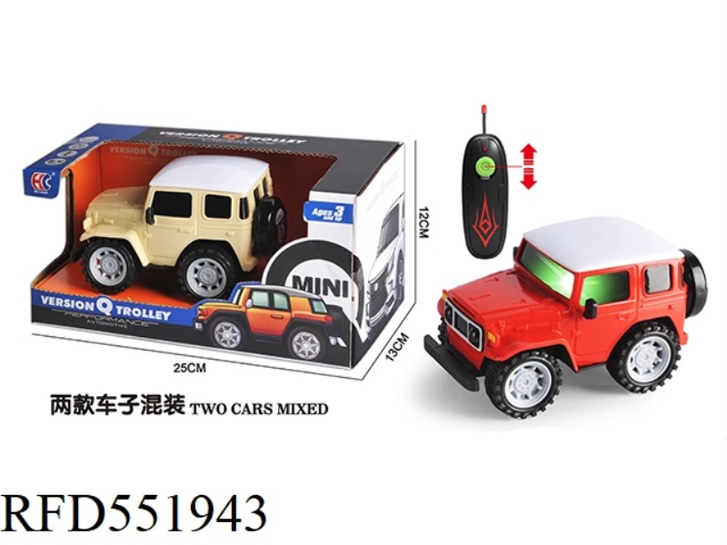 MINI VERSION OF TOYOTA FJ40 TWO-CHANNEL REMOTE CONTROL CAR