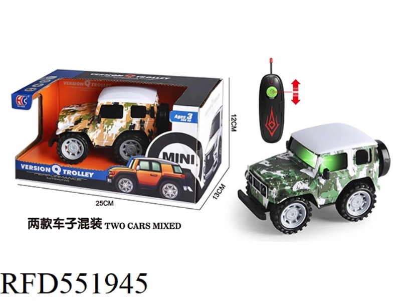 MINI VERSION OF TOYOTA FJ40 TWO-CHANNEL REMOTE CONTROL POLICE CAR