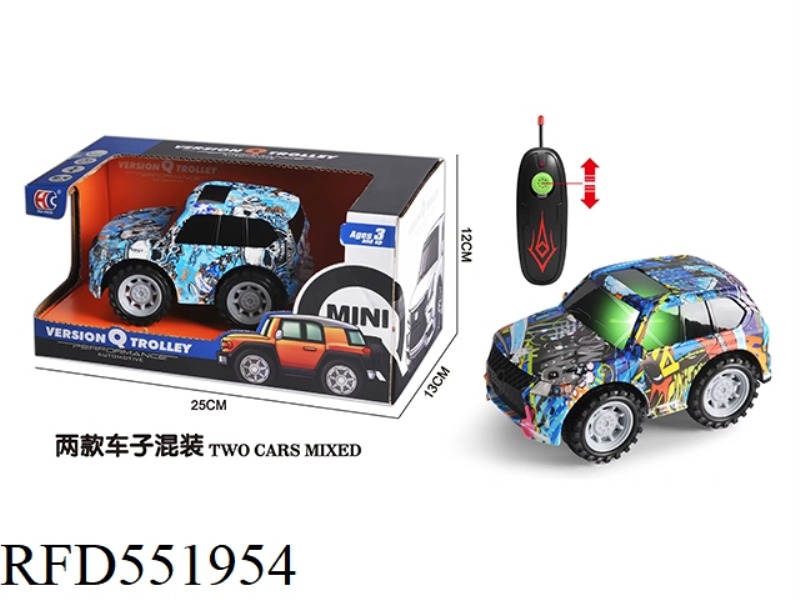 MINI LEXUS 570 TWO-CHANNEL GRAFFITI REMOTE CONTROL CAR