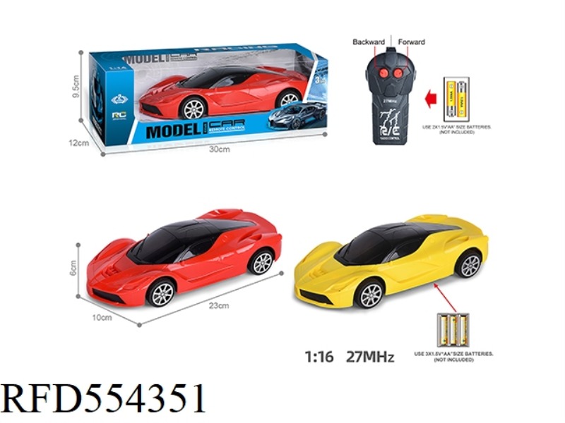 27MHZ 1:16 TWO-CHANNEL FERRARI REMOTE CONTROL CAR  (NOT INCLUDE)