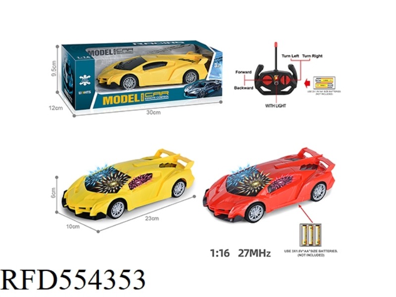 27MHZ 1:16 FOUR-CHANNEL  BAND 3D LIGHTING LAMBORGHINI REMOTE CONTROL CAR  (NOT INCLUDE)