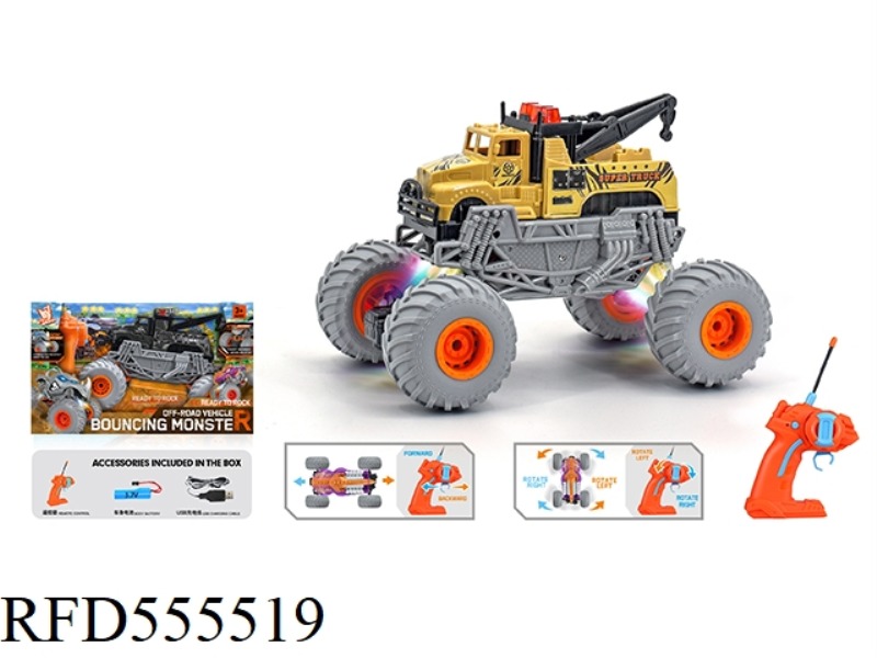 1:16 FIRE WHEEL MILITARY RESCUE CRANE REMOTE CONTROL CAR 27HZ