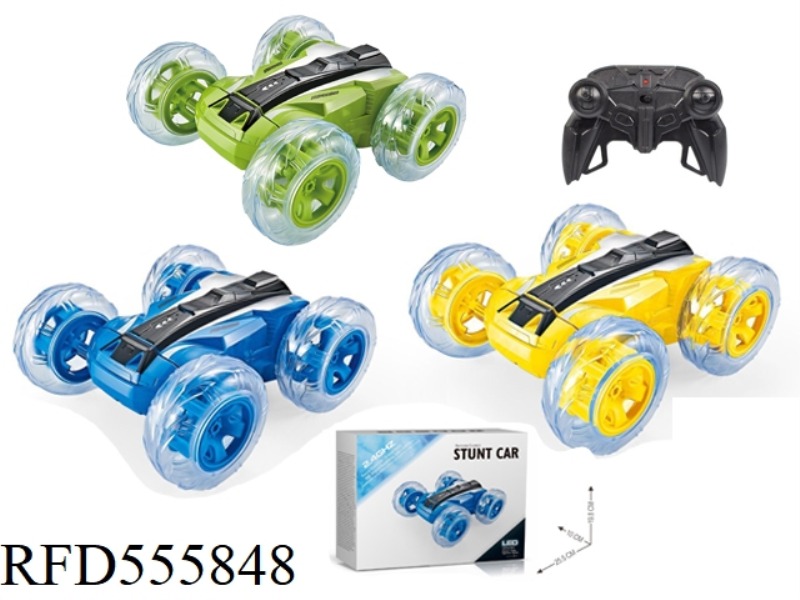 2.4G FOLDING STUNT REMOTE CONTROL CAR WITH LIGHTS, MUSIC AND USB CHARGING
