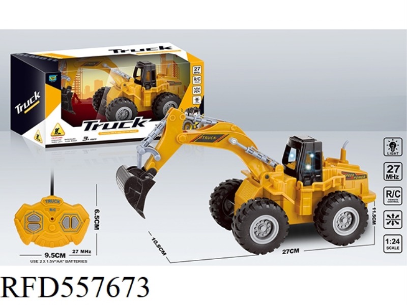 1:24 FOUR-CHANNEL LIGHTING ENGINEERING MINING REMOTE CONTROL CAR (INCLUDING 3.7 LITHIUM BATTERY +USB