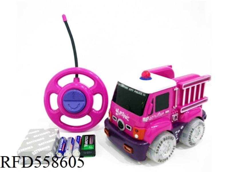TWO REMOTE CONTROL PADDLE WHEEL BABP FIRE TRUCK