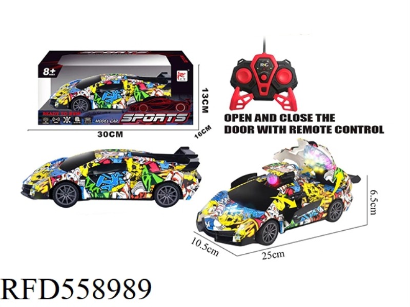 FIVE WAY REMOTE CONTROL MISSILE CAR (GRAFFITI)