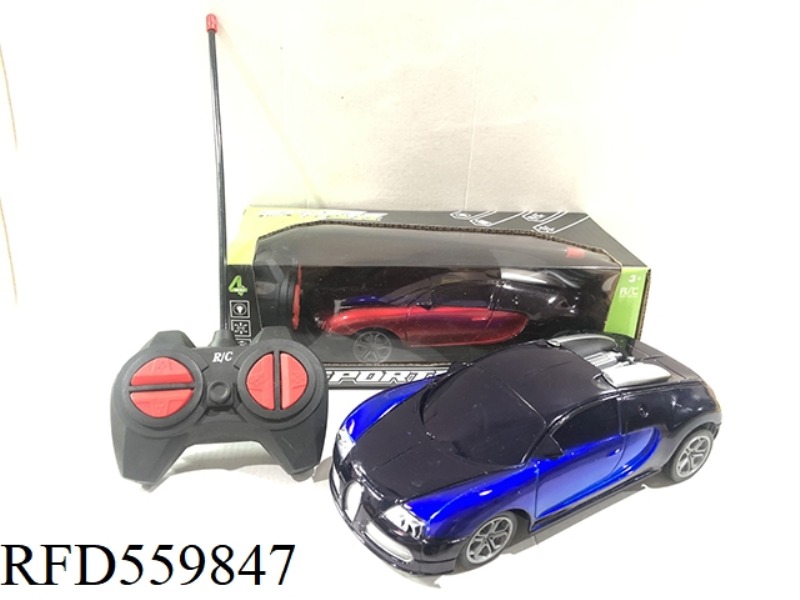 FOUR-WAY BUGATTI REMOTE CONTROL CAR